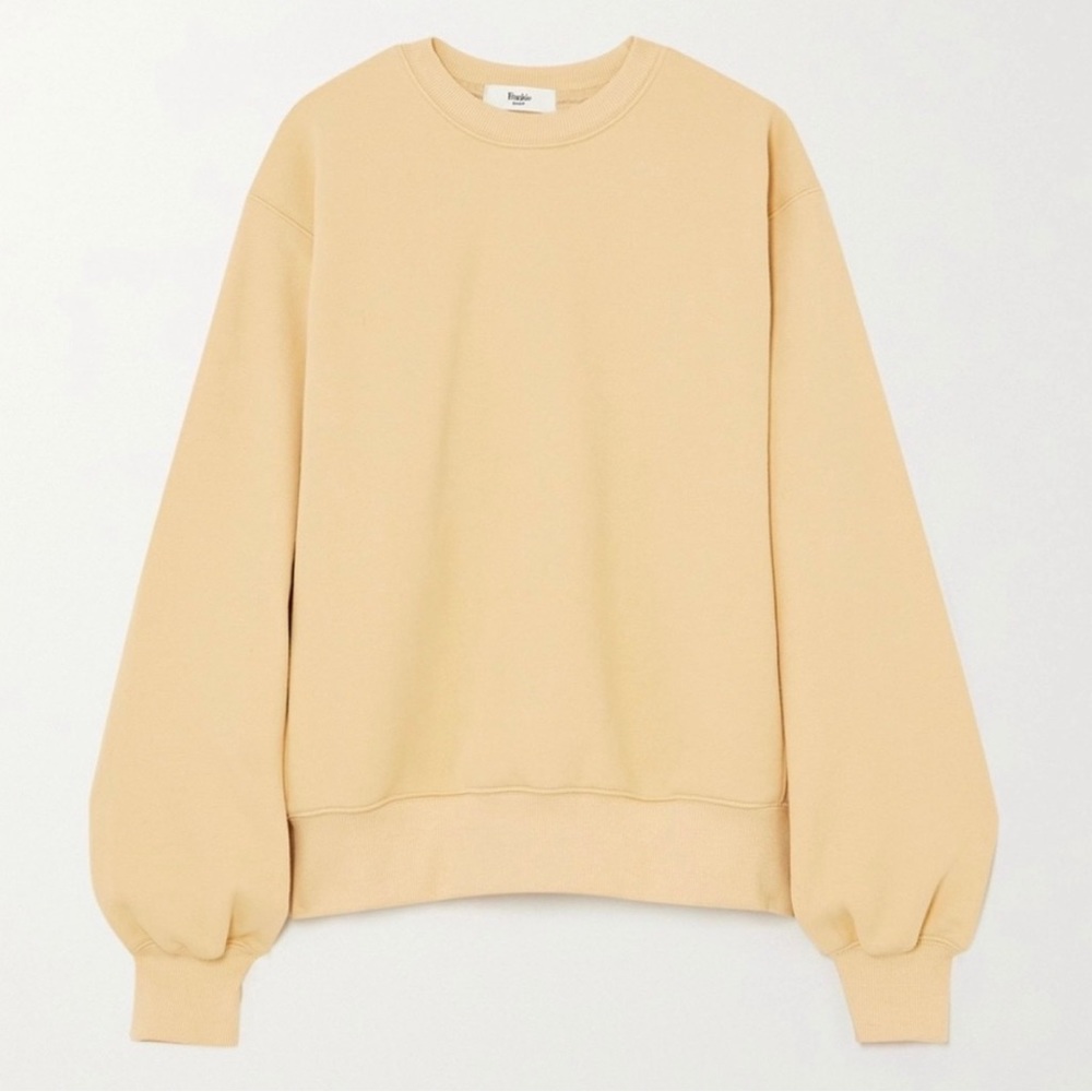 The Frankie Shop women’s yellow crewneck sweatshirt size